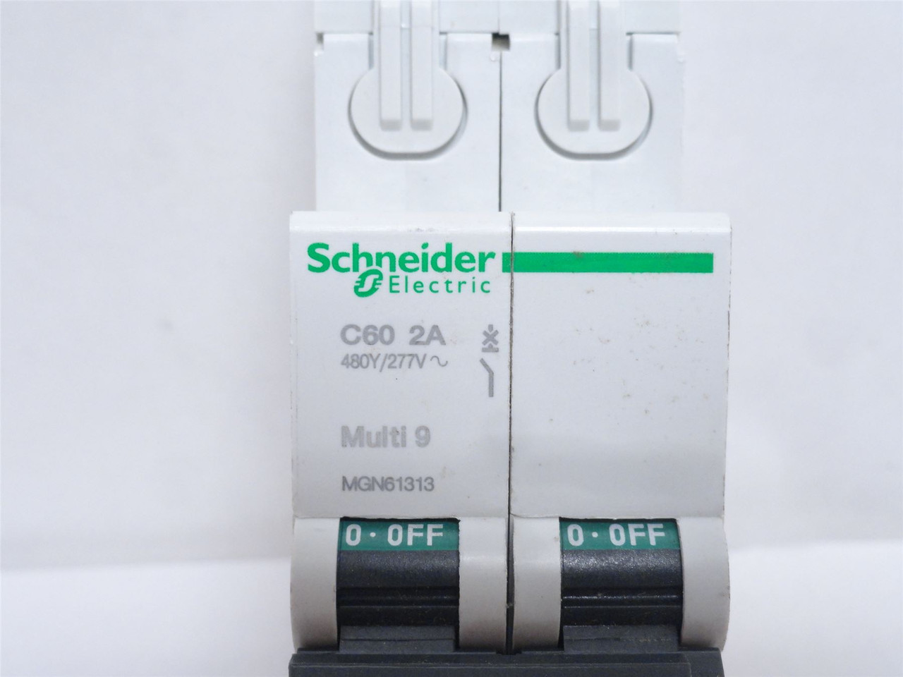 Schneider MGN61313; Circuit Breaker; 2-Pole; 2A; 480VAC