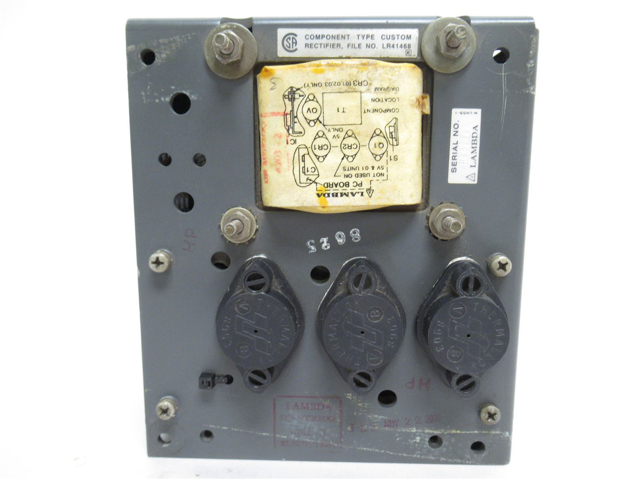 Lambda LDS-Y-15; Regulated Power Supply 105-127 VAC In