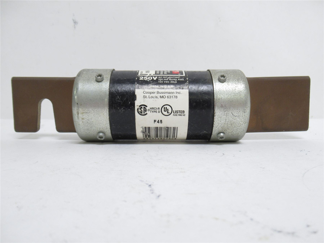 Bussmann FRN-R-250; Fusetron Time Delay Fuse; 250A; 250VAC