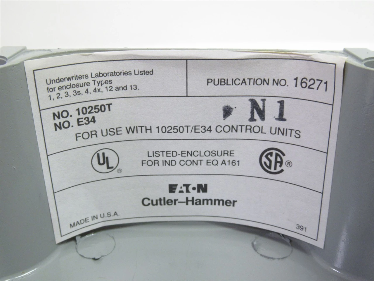 Eaton 10250T; Heavy Duty Switch; Assembly