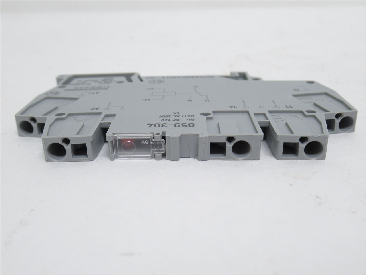 Wago 859-34; Terminal Block 5A 24VDC In; 250VAC Out; 22/14AWG