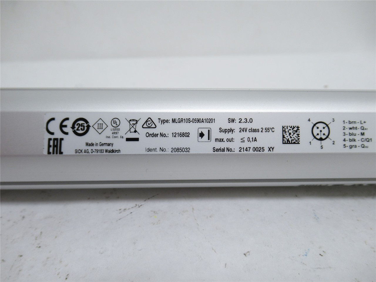 SICK MLG10S-0590A10501; Measuring Automation Light Grids; 24V
