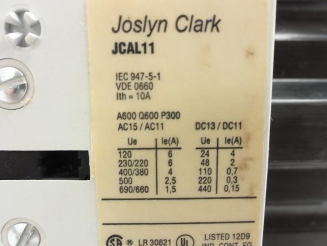 Josyln Clark J185BA300; Contactor 175A 3PH 600V Max; Coil: 110V