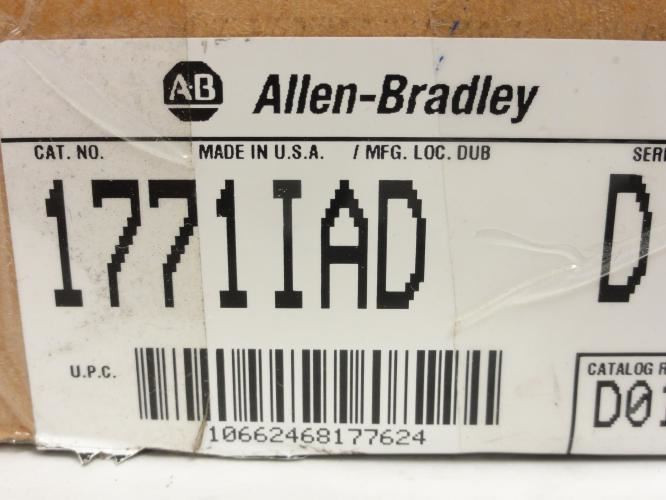 Allen-Bradley 1771-IAD; Input Module 120V AC/DC SER: D