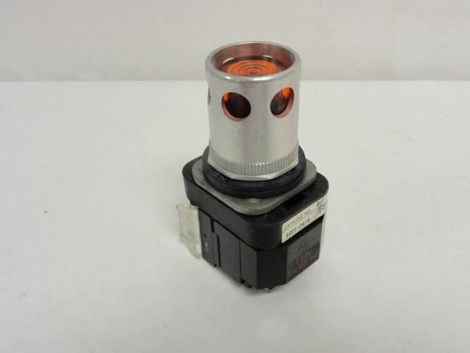 Allen-Bradley 800T-PA16A; Momentary Contact Push Button; Amber