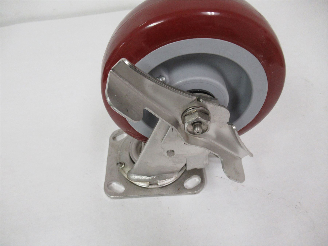 Durable Superior Casters 5076; Wheel Caster w/Brake 6" x 2"