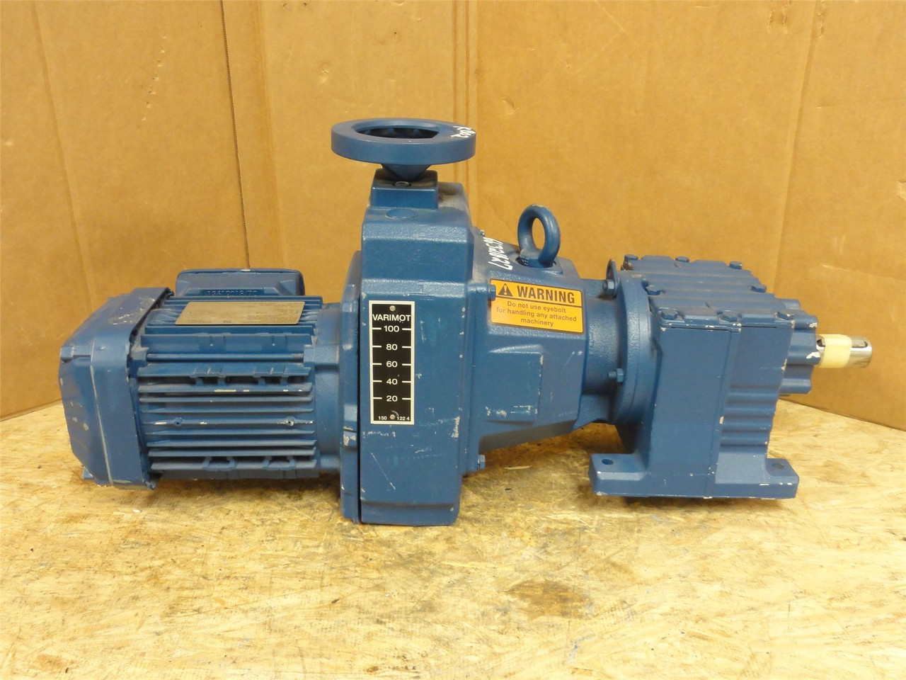 SEW R27D16BDRN71M4/DH; Motor-Gearbox; 11.86:1 Ratio; 1/2HP