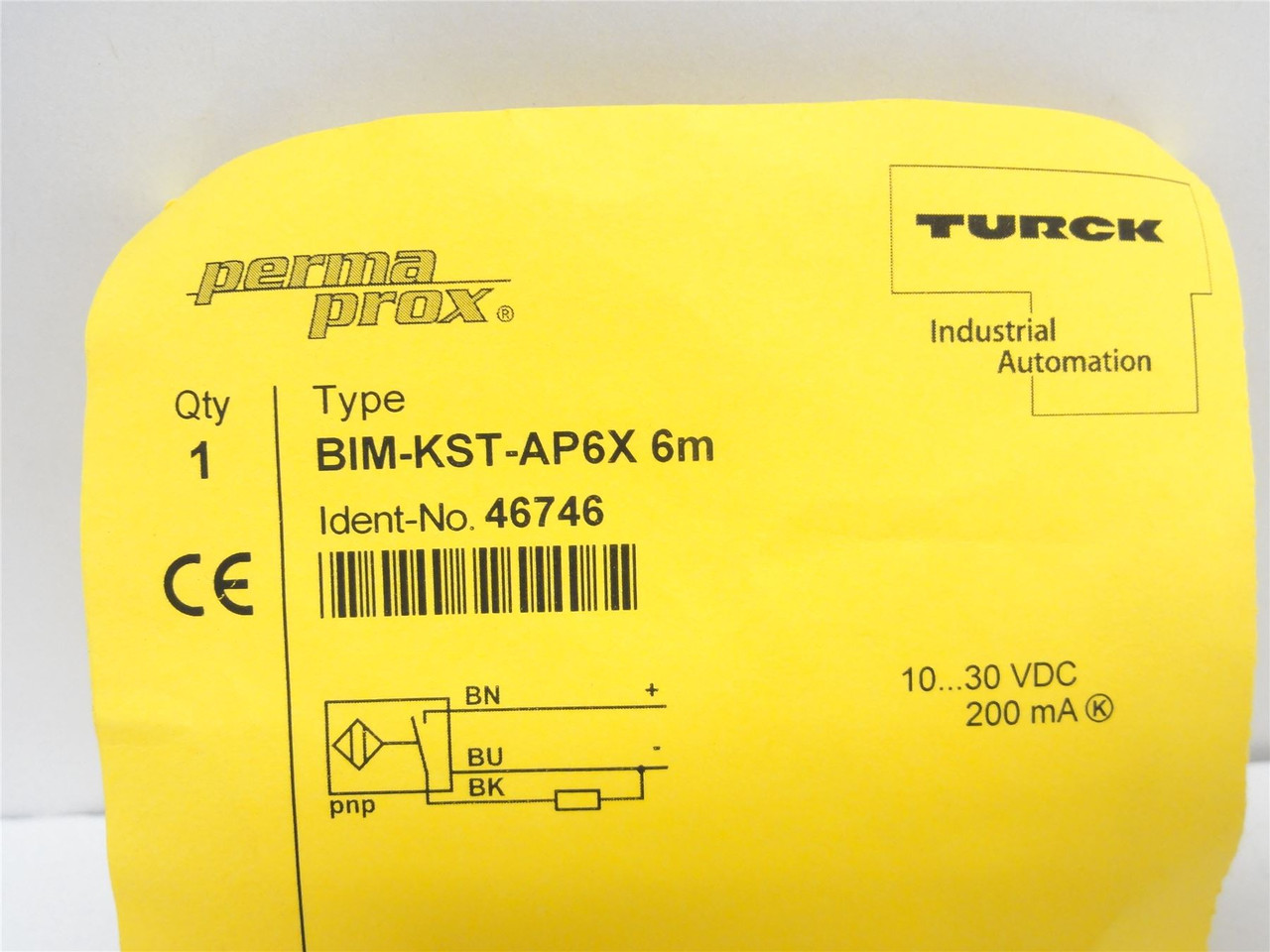 Turck BIM-KST-AP6X; Proximity Sensor 46746; 10-30VDC