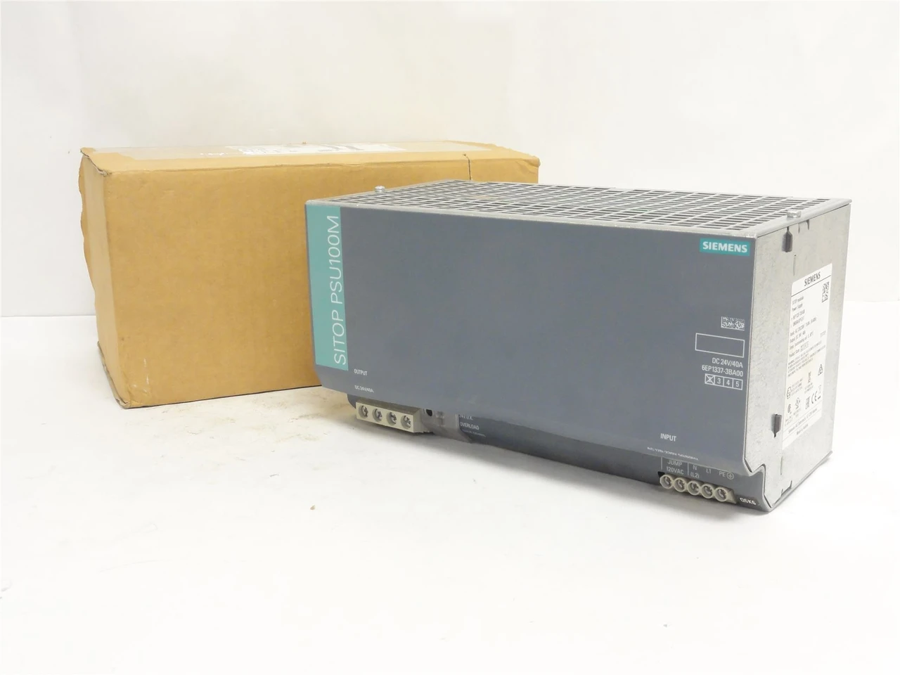 Siemens 6EP1337-3BA00; Power Supply 24VDC/40A-OUT  120/230VAC