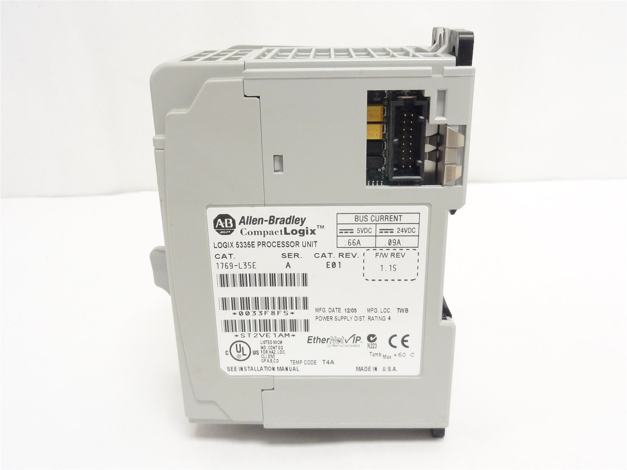 Allen-Bradley 1769-L35E; Processor Module; 24VDC; NO KEYS