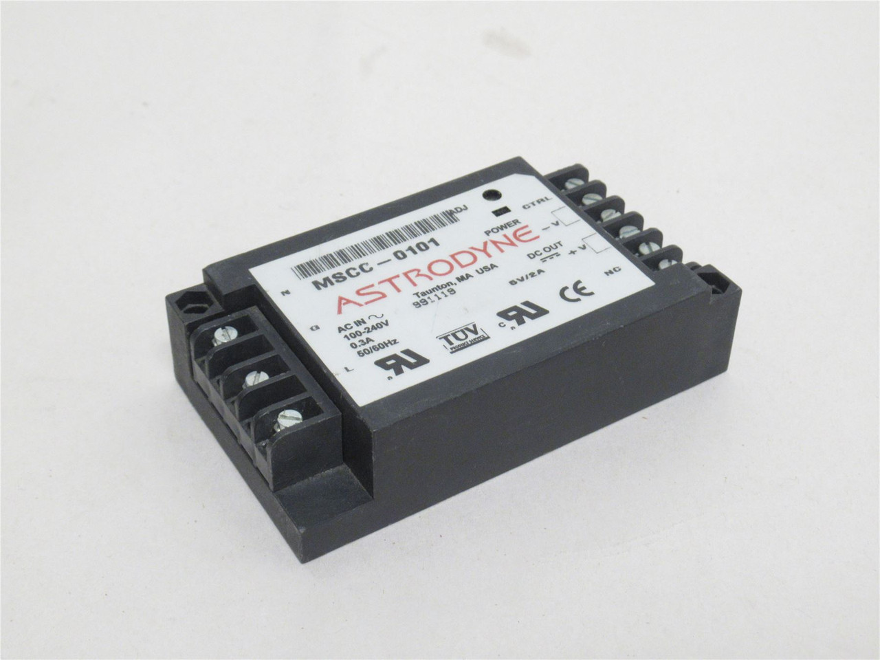 Astrodyne MSCC-0101; Power Supply; 100-240VAC In; 5VDC Out