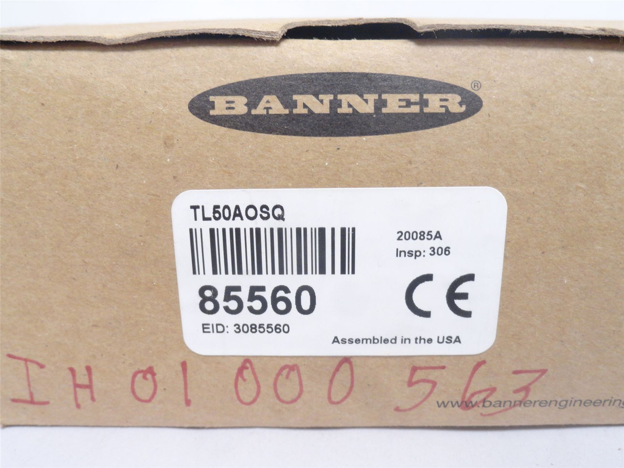 Banner TL50AOSQ; Audible Indicator 85560; 94DB; 12-30VDC
