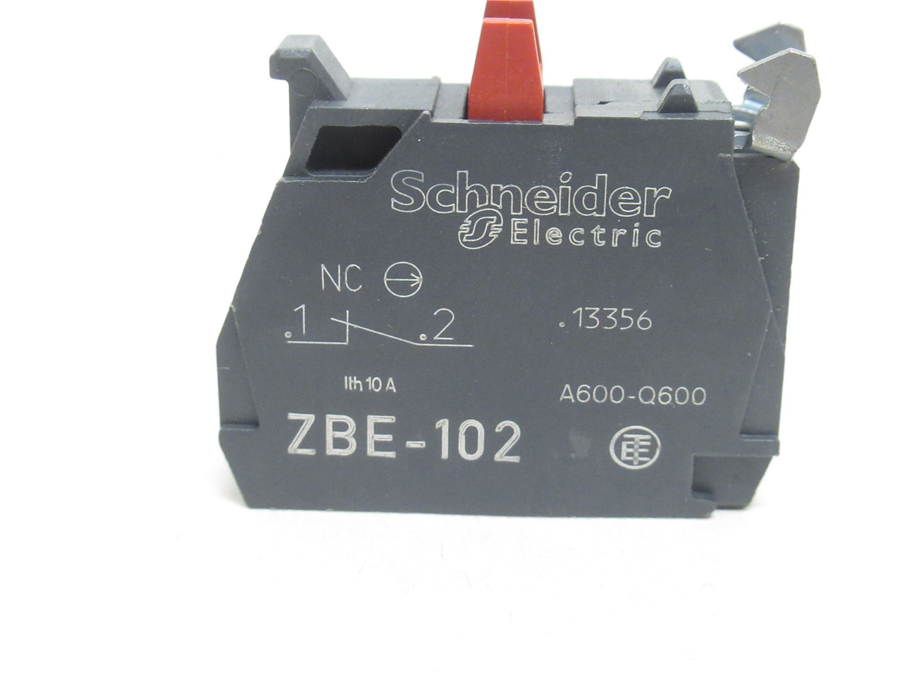 Schneider ZBE-102; Contact Block; 6A; 120VAC; 1-NC