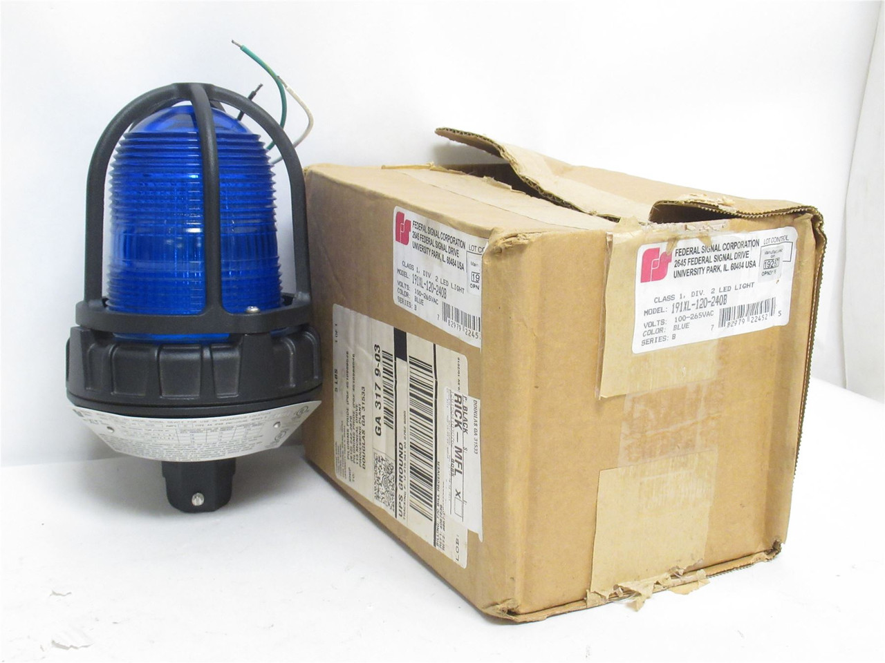 Federal 191XL-120-240B; Blue LED Light