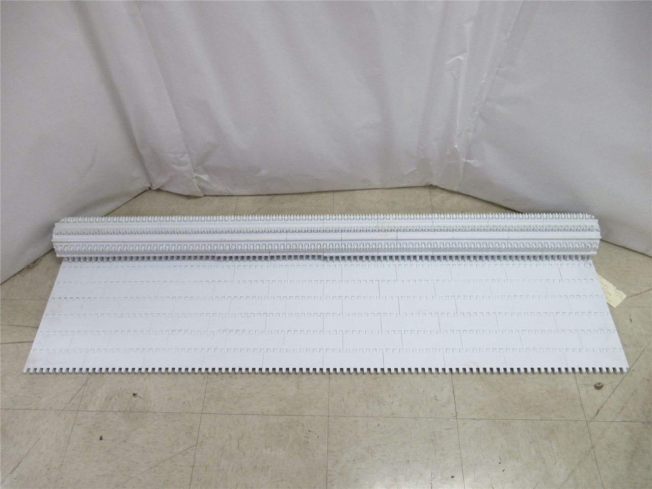 Intralox SER-800-7; Flat Top White Conveyor Belt; 5'W x 7'L