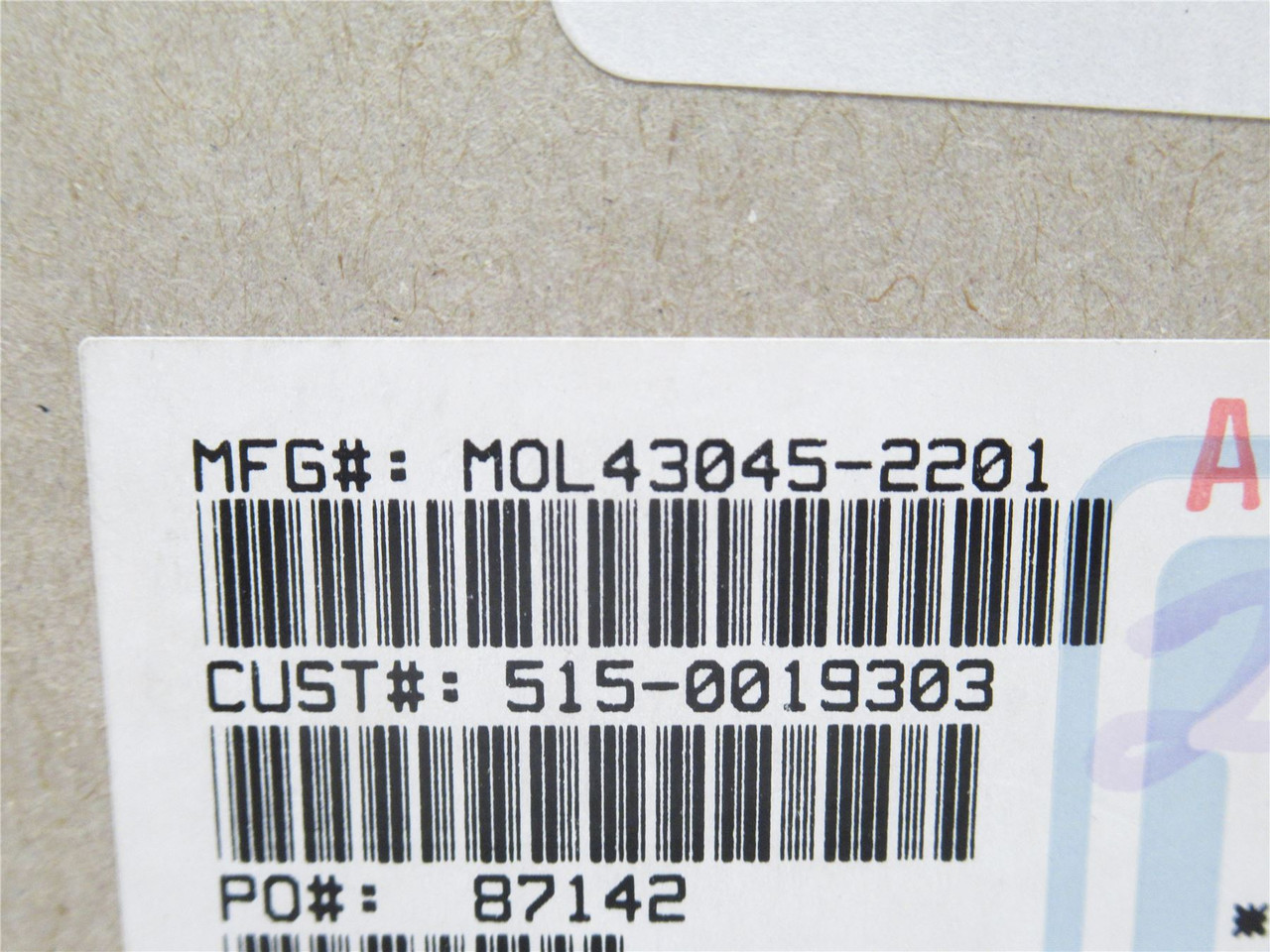 Molex 43045-2201; Lot-3 Shrouded Headers; 90Deg; 22-Pin