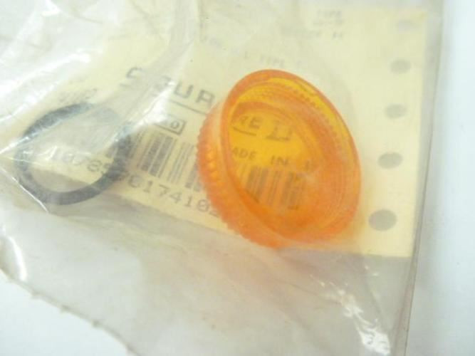 Square D 9001A-9; Plast Domed Lens Cap Amber