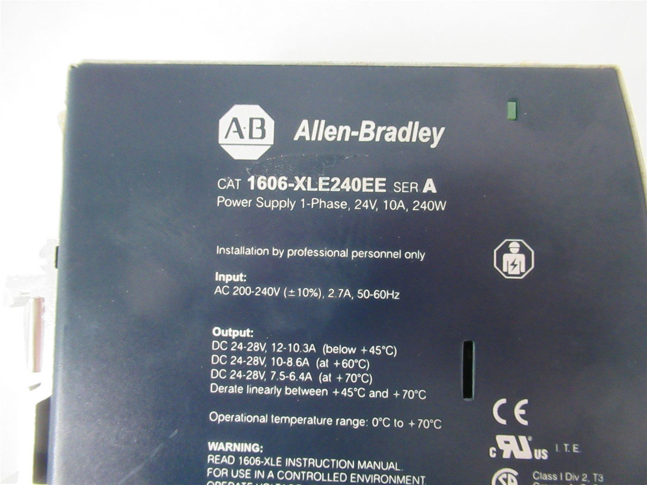Allen-Bradley 1606-XLE240EE; Power Supply  2.2Amps 230 Volts