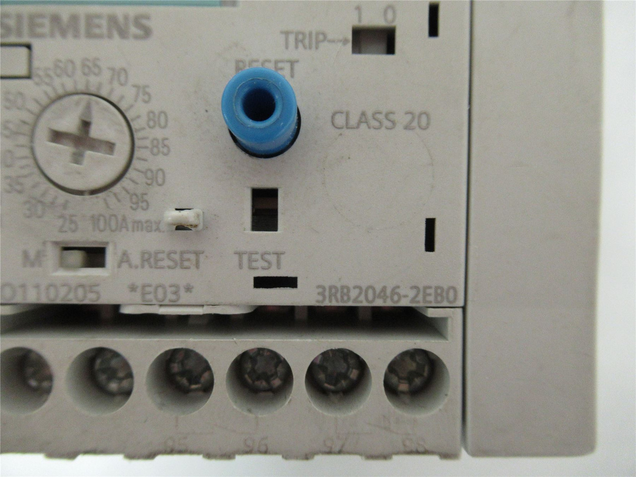 Siemens 3RB2046-2EB0; Overload Relay 3 Phase 250V 25-100A