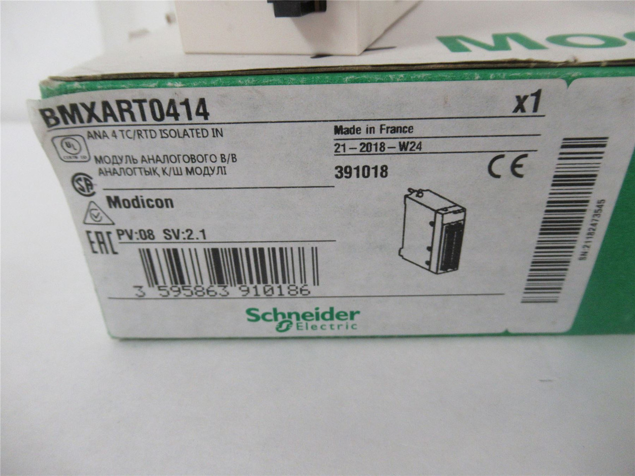 Schneider BMXART0414; Analog Input Module 40 to 150 mA.