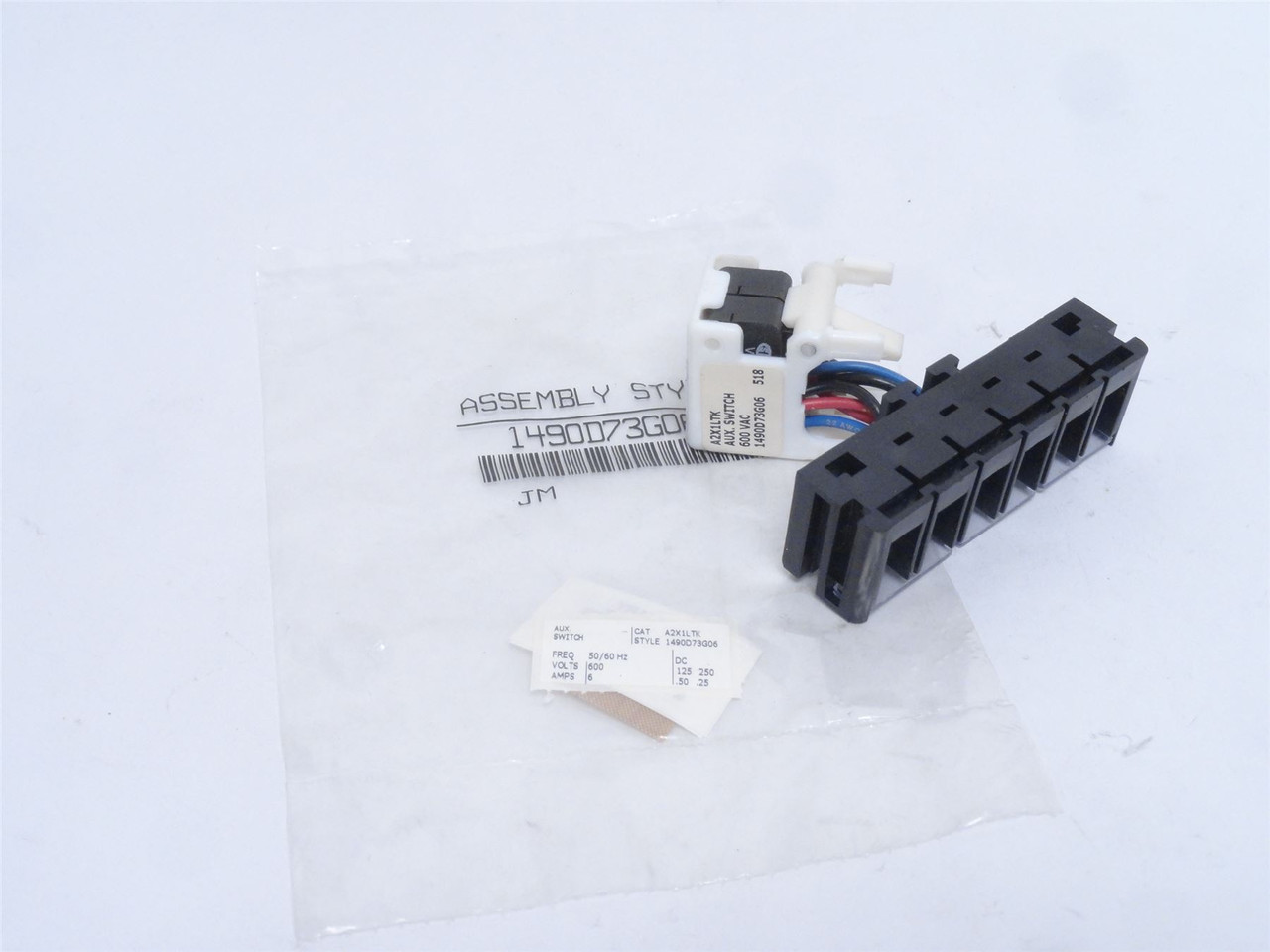 Eaton A2X1LTK; Aux-Switch 1490D73G06; 2-NO; 2-NC; 6A; 600V