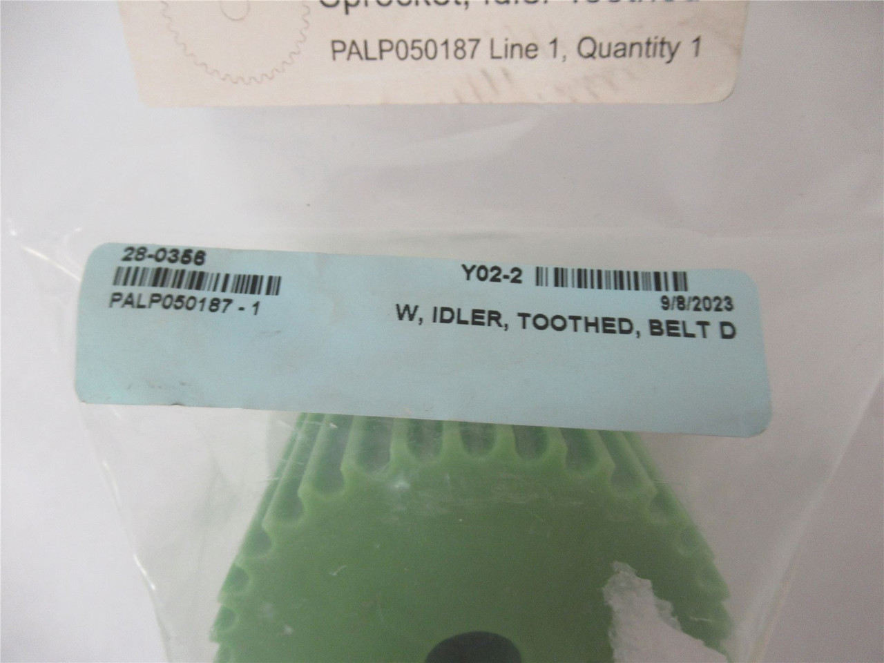 MFG 28-0356; Idler Sprocket Toothed