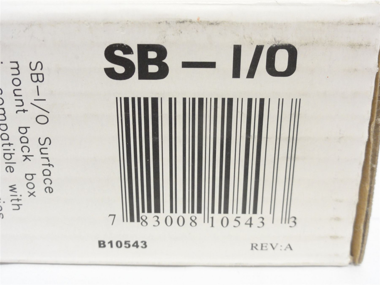 Honeywell SB-1/O; Alarm; Surface Mount Back Box; Pull Station