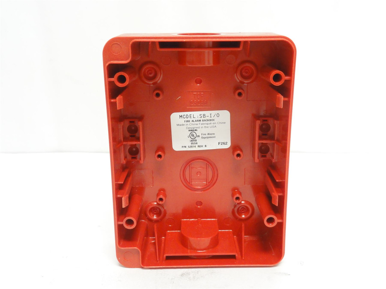 Honeywell SB-1/O; Alarm; Surface Mount Back Box; Pull Station