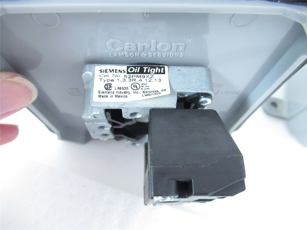 Carlon E989NNJ; Test Panel Siemens 52PM9XZ