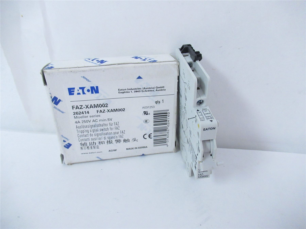 Eaton FAZ-XAM002; Circuit Breaker 2Amp 250V