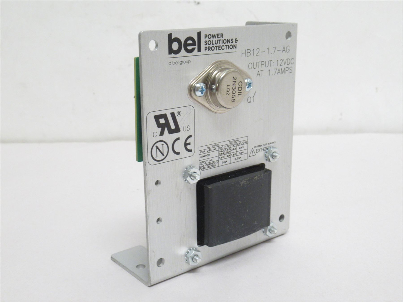 bel HB12-1.7-AC; Power Supply; 100-240VAC In; 12VDC Out