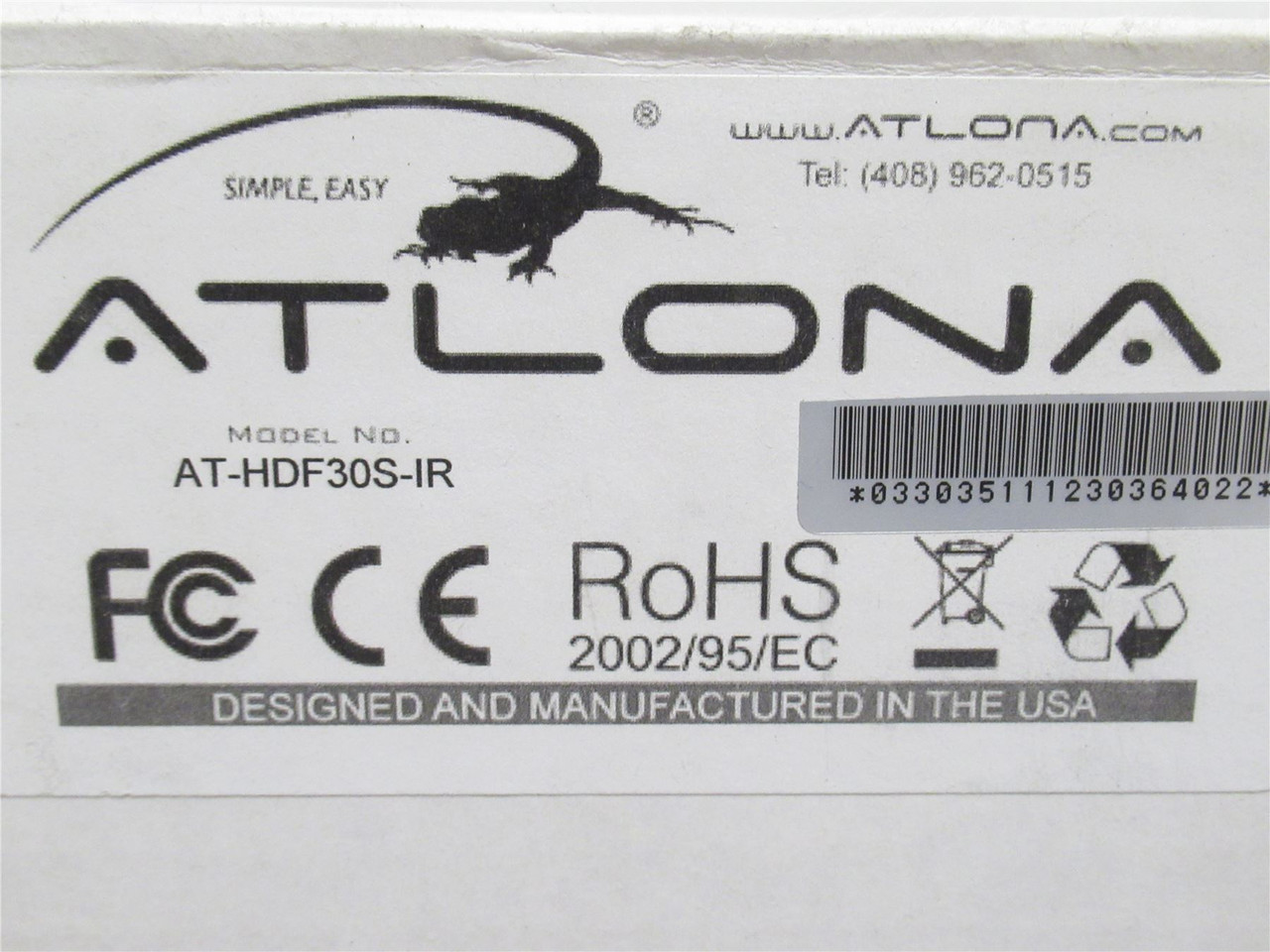 Atlona AT-HDF30S-IR; IR & Audio Transmitter Module With HDMI