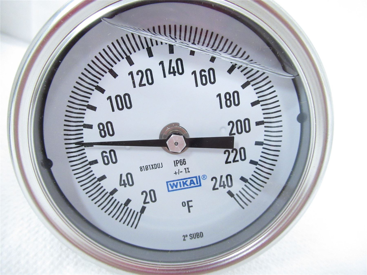 WIKA TG53 3" BM; Thermometer Bimetal Probe 20-240degF 1/2"NPT