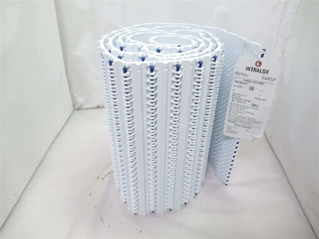 Intralox 54737171; Flat Top Ser: 800 Belt; 12ft x 17.9" W