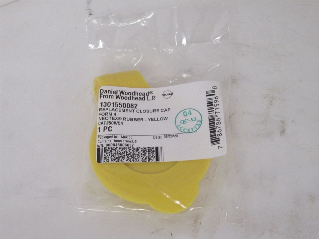Woodhead 50W54; Replacement Closure Cap Form 4