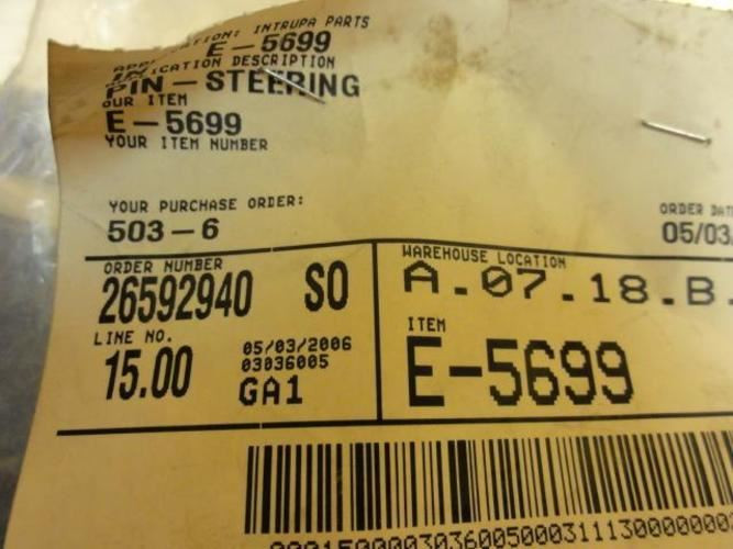 MFG- E-5699; Steering Pin