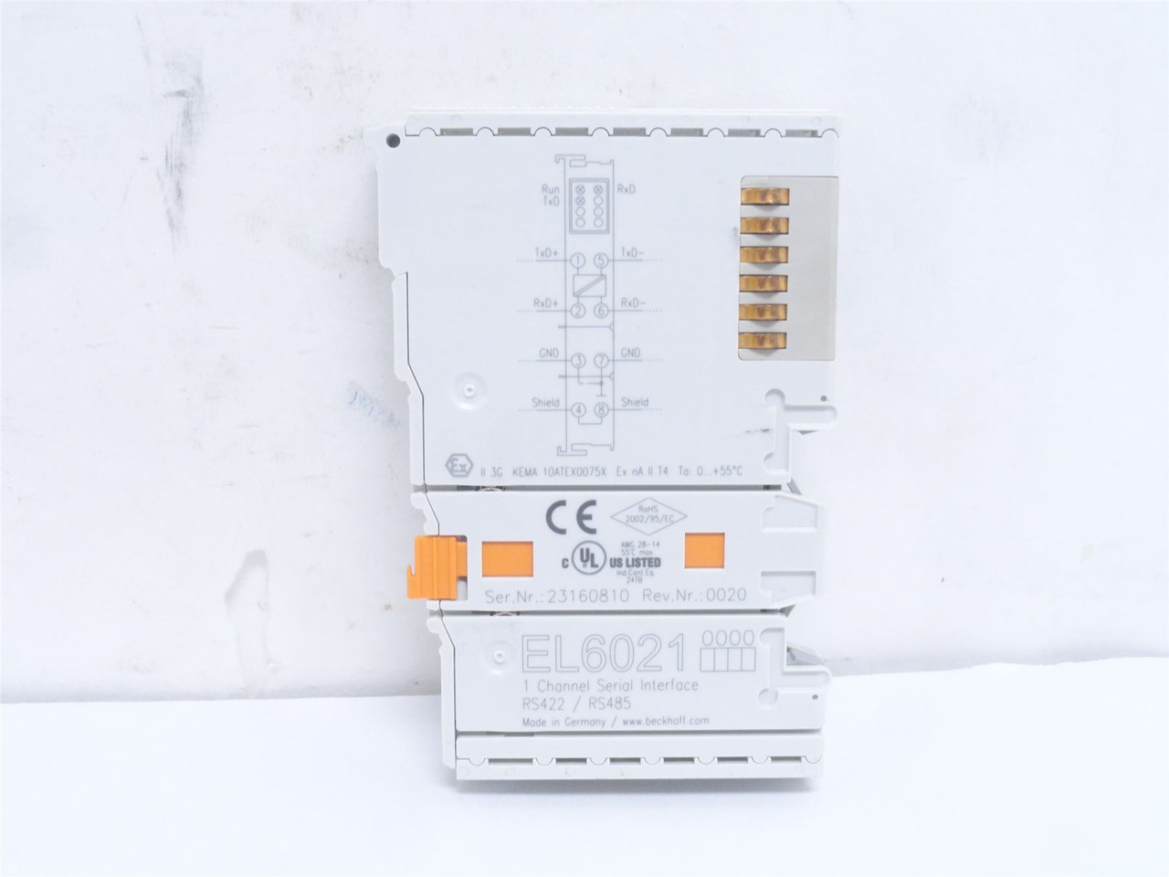 Beckhoff EL6021; Serial Interface RS422/RS485; 1 Channel