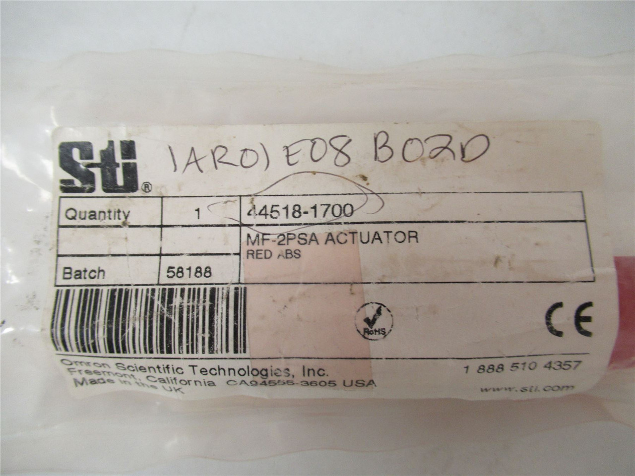 Omron 44518-1700; STI Magnetic Actuator Non Illum  MF-2PSA