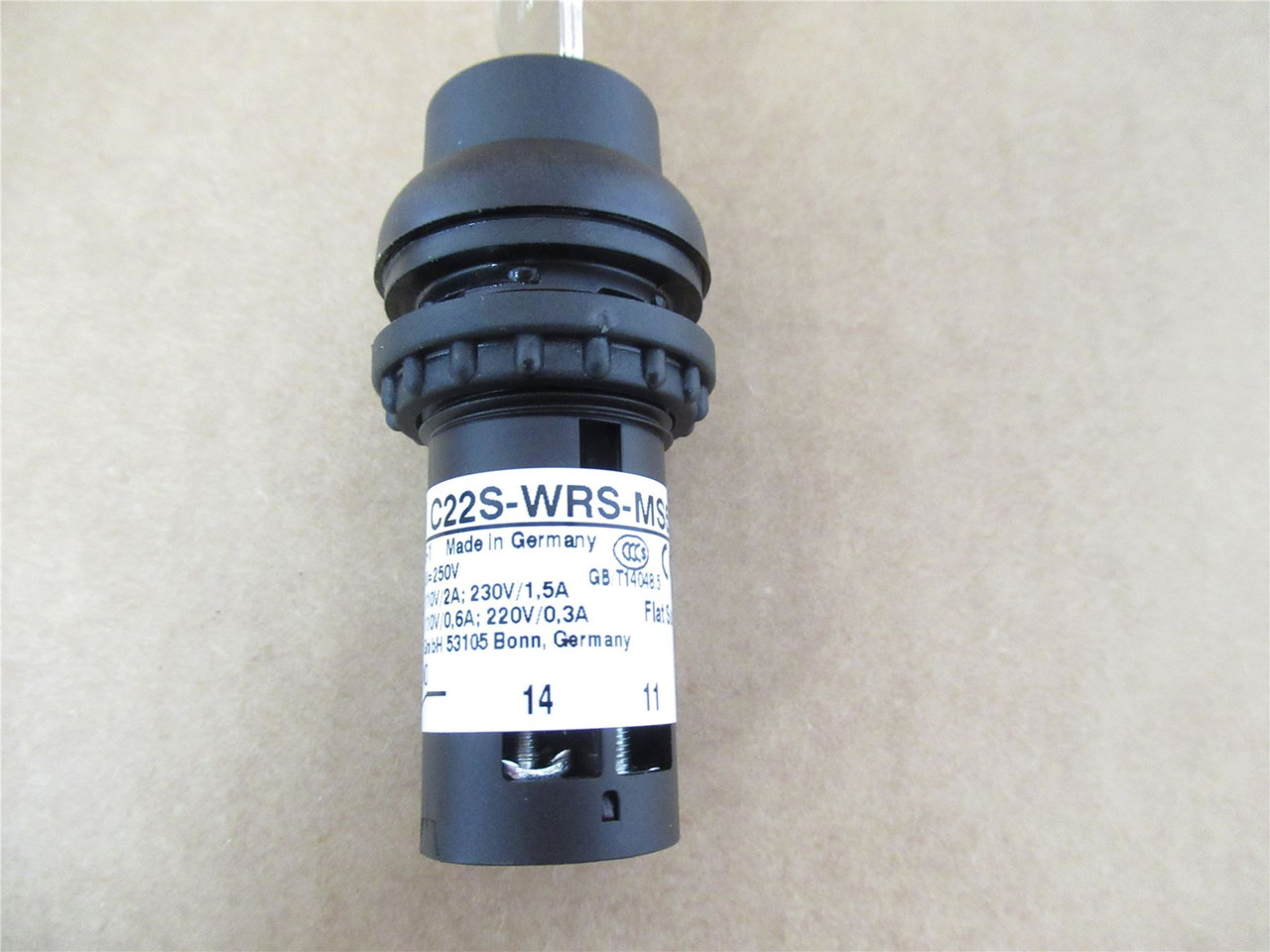 Eaton C22S-WRS-MS5-K11; Key Switch Actuator 2 Position 5mm