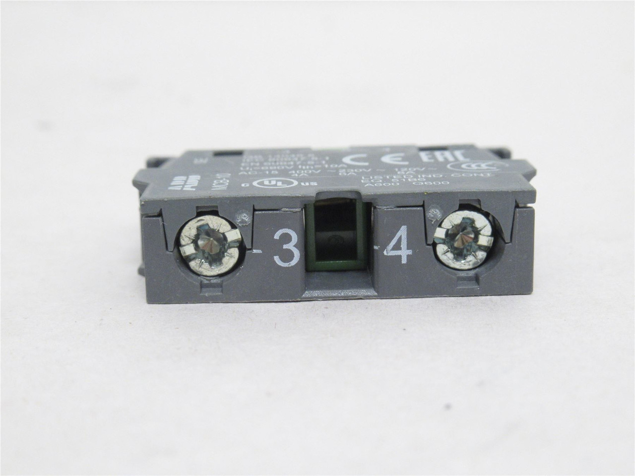 ABB MCB-10; Contact Block Module; 1-NO; 10A; 600VAC