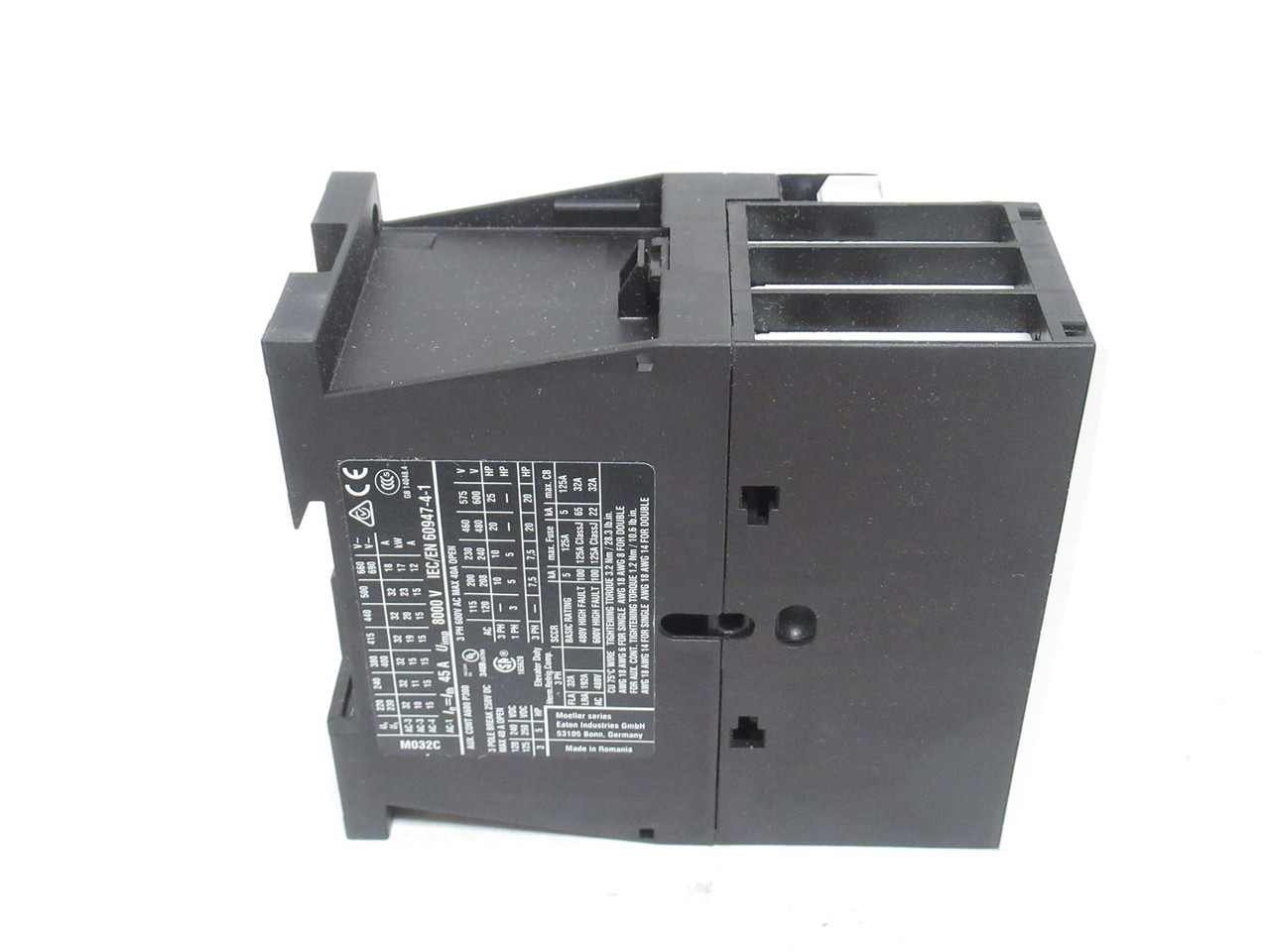 Eaton XTCE032C10A; Contactor; 32A; 3P; 600VAC; Coil: 110/120V