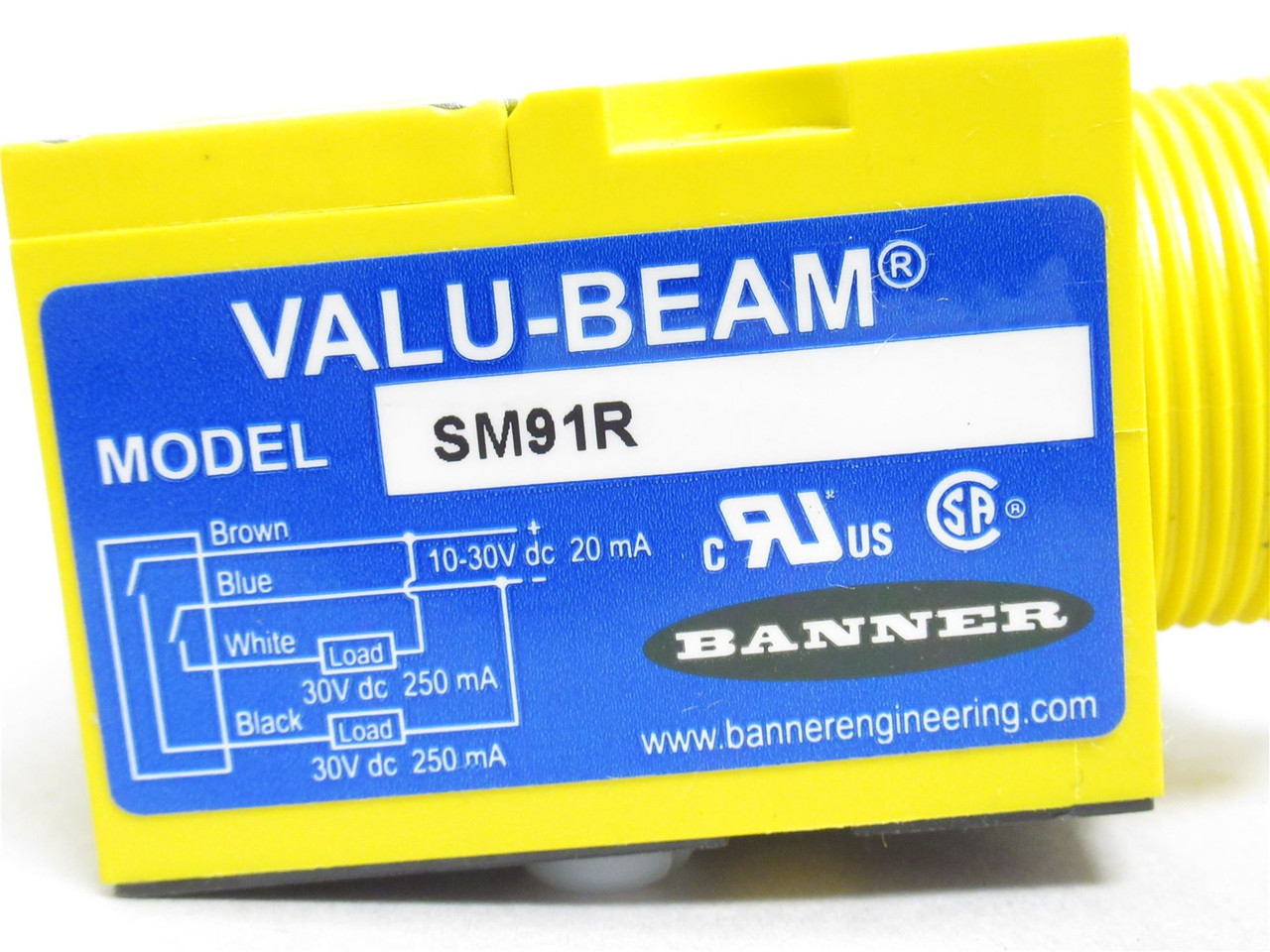 Banner SM91R; Photo-Sensor Receiver 25173 10-30VDC; 30' Cable
