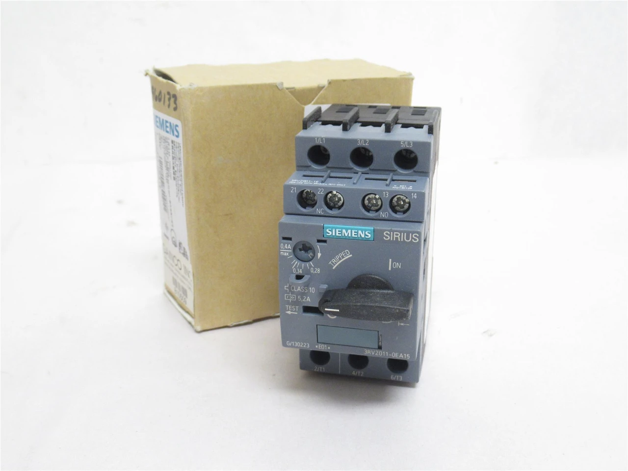 Siemens 3RV2011-0EA15; Motor Protector; 3P; 0.28-0.4A; 690VAC