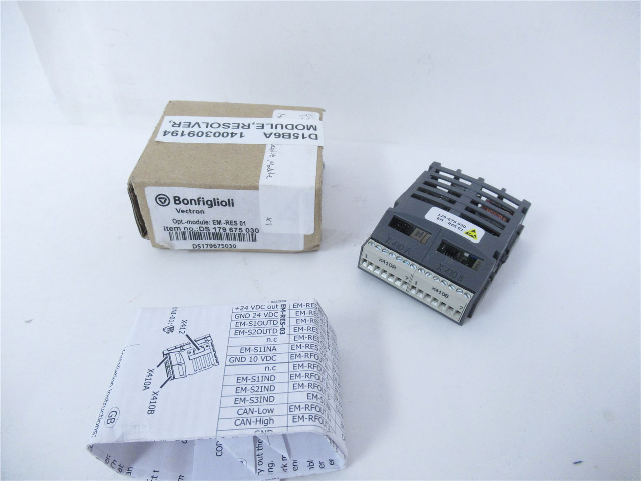 Bonfiglioli DS-179-675-030; MODULE;RESOLVER;MAIN;MTR