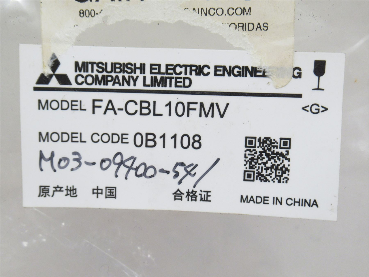 Mitsubishi FA-CBL10FMV; Terminal Block Cable