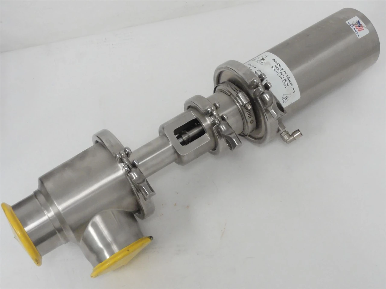 Stainless Products SP161-7-3-120; 3" L-Stroke Valve w/Actuator