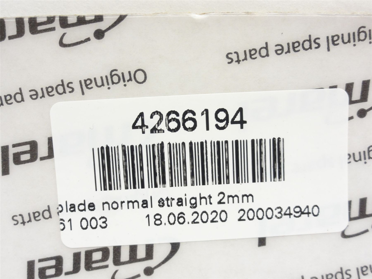 Marel 4266194; Lot-2 Blade; SS; 2mm; F/B55