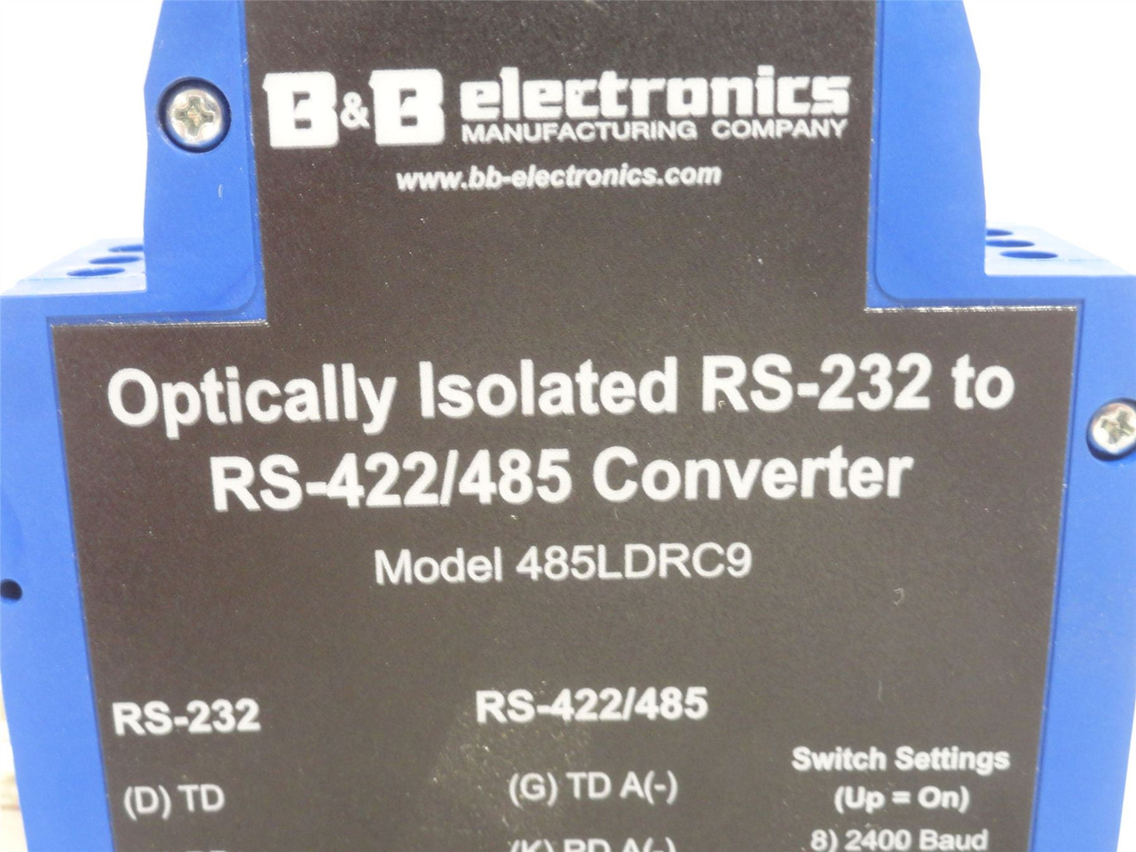 B+B 485LDRC9; Serial Converter; RS-232 to RS422/485; 10-30VDC