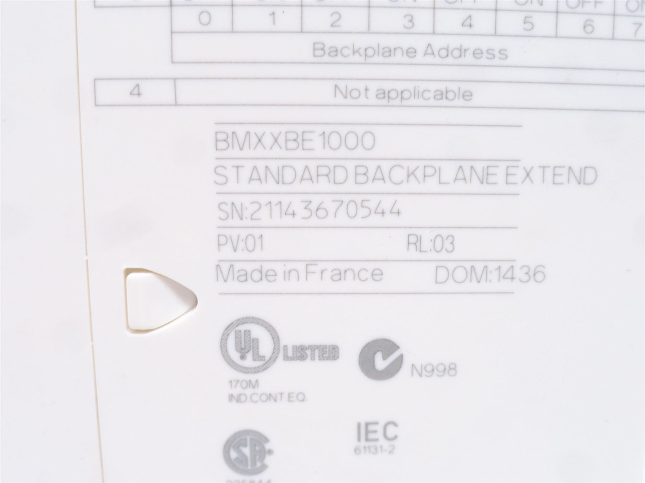 Schneider BMXXBE1000; Modicon M340 Backplane Expander