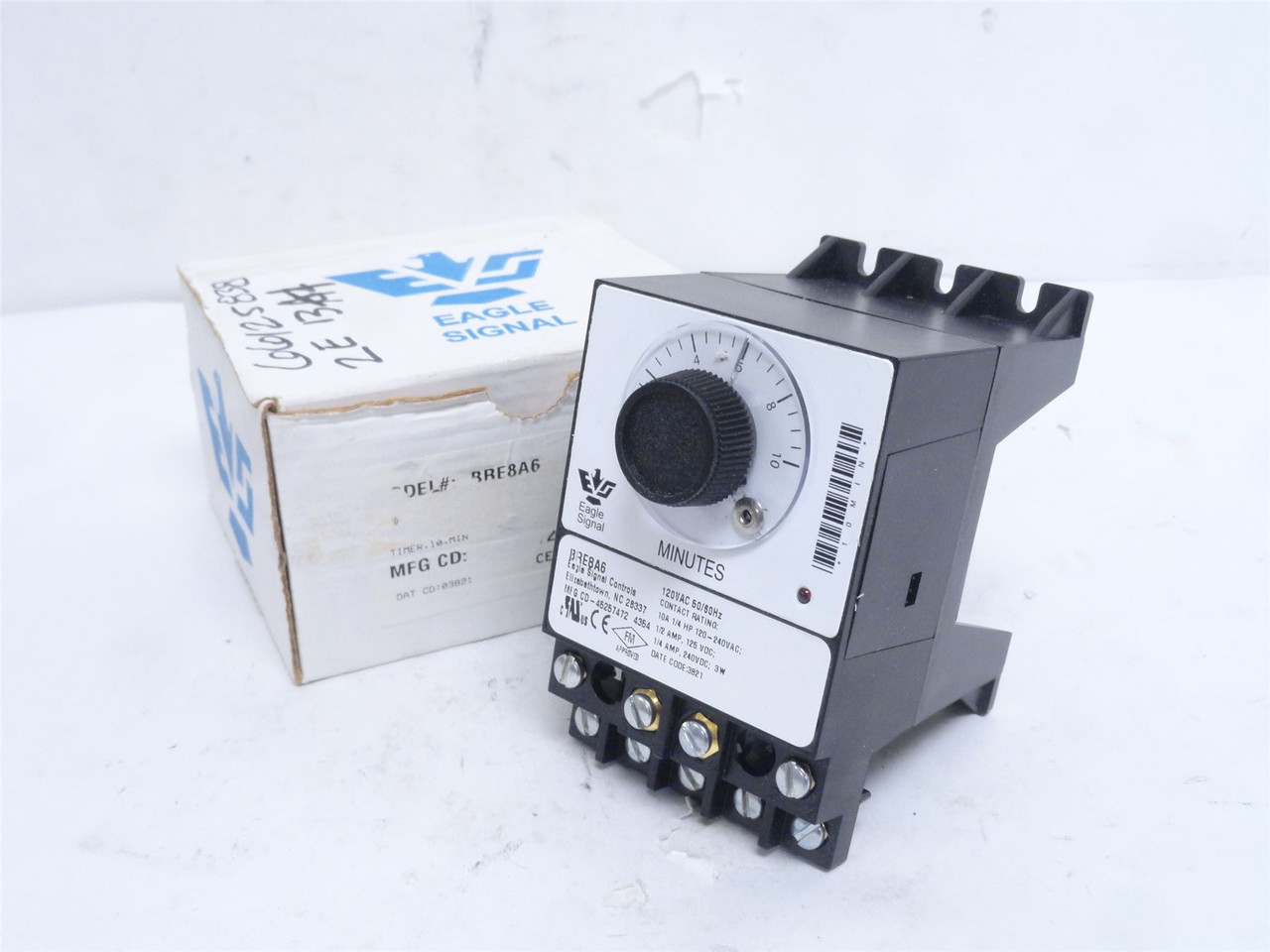 Eagle Signal BRE8A6; Electronic Reset Timer; 10m; 120VAC; 10A